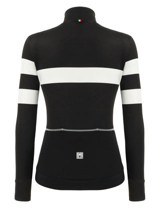 Santini Coral Bengal Long Sleeve Women's Jersey - Black Nero