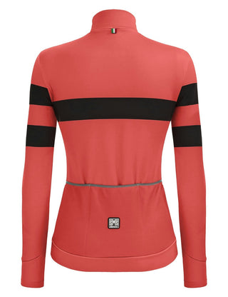 Santini Coral Bengal Long Sleeve Women's Jersey - Granatina Pink