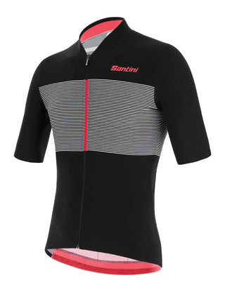 Santini Redux Istinto Men's Short Sleeve Jersey - Black Nero