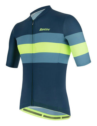 Santini Sleek Bengal Men's Short Sleeve Jersey - Fluro Green