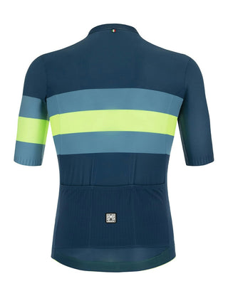Santini Sleek Bengal Men's Short Sleeve Jersey - Fluro Green