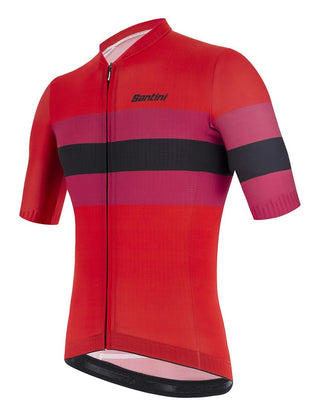 Santini Sleek Bengal Men's Short Sleeve Jersey - Red