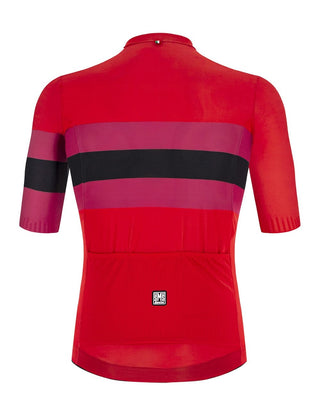 Santini Sleek Bengal Men's Short Sleeve Jersey - Red