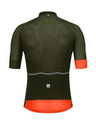 Santini FZ Soffio Men's Short Sleeve Jersey - Army Green