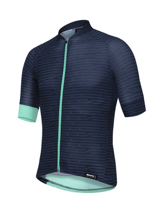 Santini FZ Soffio Men's Short Sleeve Jersey - Nautica Blue