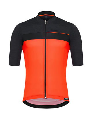 Santini FZ Stile Men's Short Sleeve Jersey - Fluro Orange