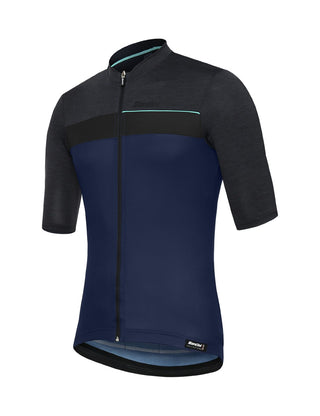 Santini FZ Stile Men's Short Sleeve Jersey - Nautica Blue