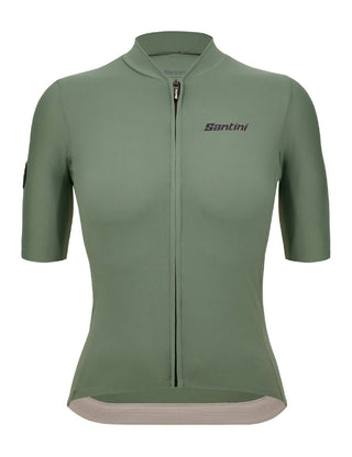 Santini Terranova Stone Unisex Short Sleeve Jersey - Military Green
