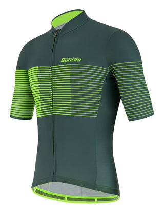 Santini Tono Freccia Men's Short Sleeve Jersey - Military