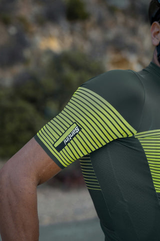 Santini Tono Freccia Men's Short Sleeve Jersey - Military