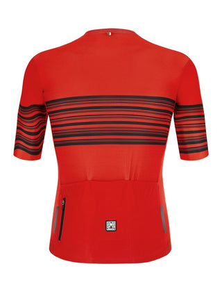 Santini Tono Profilo Short Sleeve Men's Jersey - Red