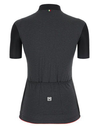 Santini Colore Women's Short Sleeve Jersey - Black Nero