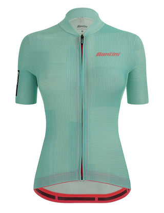 Santini Delta Kinetic Women's Short Sleeve Jersey - Aqua