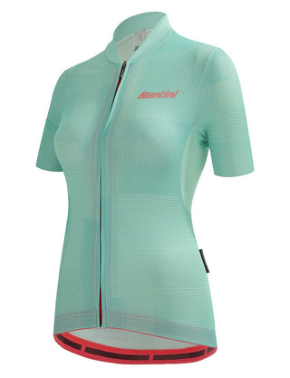 Santini Delta Kinetic Women's Short Sleeve Jersey - Aqua