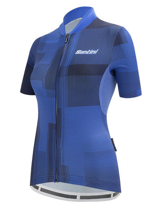 Santini Delta Kinetic Women's Short Sleeve Jersey - Royal Blue