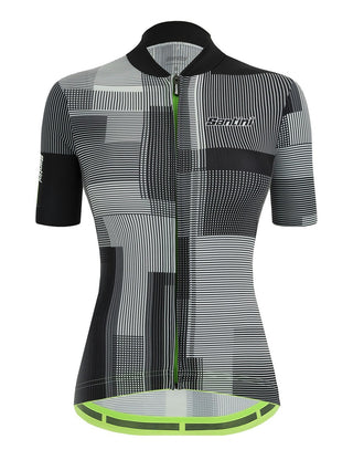 Santini Delta Kinetic Women's Short Sleeve Jersey - Black