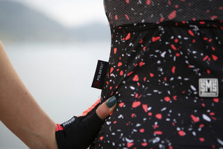 Santini Delta Pietra Women's Short Sleeve Jersey - Black Nero