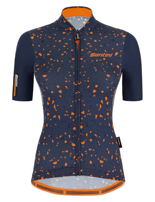 Santini Delta Pietra Women's Short Sleeve Jersey - Nautica Blue