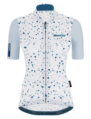Santini Delta Pietra Women's Short Sleeve Jersey - Silver