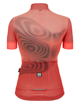 Santini Delta Vortex Women's Summer Short Sleeve Jersey - Granatina Pink