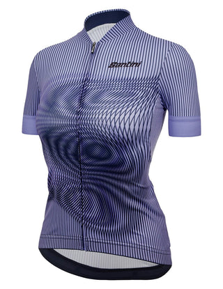 Santini Delta Vortex Women's Summer Short Sleeve Jersey - Lilac