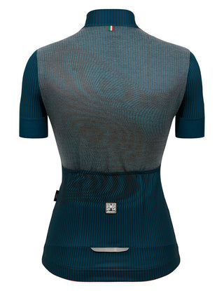 Santini Delta Vortex Women's Summer Short Sleeve Jersey - Teal