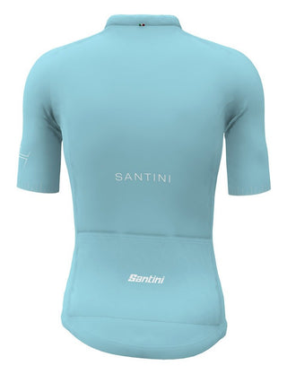 Santini Eco Corsa Sleek Fit Women's Short Sleeve Jersey - Light Blue