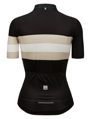 Santini Eco Sleek Bengal Women's Summer Short Sleeve Jersey - Black