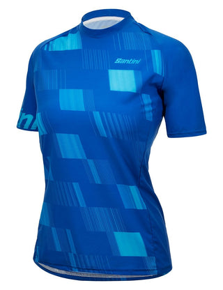 Santini Fibra Women's Gravel/MTB Jersey - Turquoise