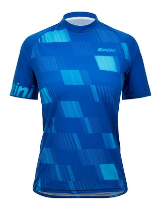 Santini Fibra Women's Gravel/MTB Jersey - Turquoise
