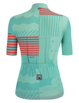 Santini Giada Optic Women's Short Sleeve Jersey - Aqua