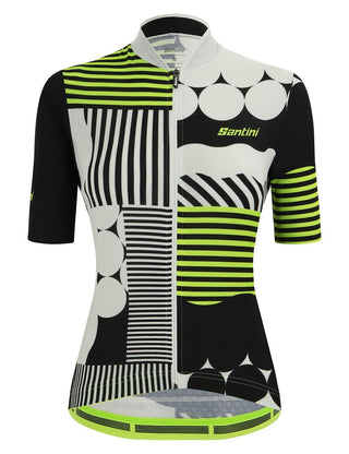 Santini Giada Optic Women's Short Sleeve Jersey - Black
