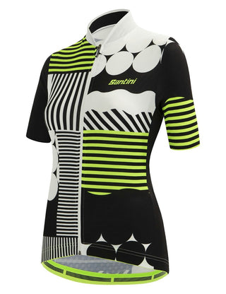 Santini Giada Optic Women's Short Sleeve Jersey - Black