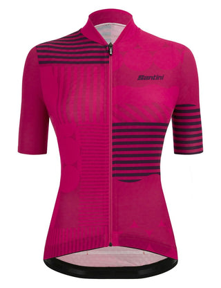 Santini Giada Optic Women's Short Sleeve Jersey - Raspberry