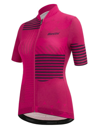 Santini Giada Optic Women's Short Sleeve Jersey - Raspberry
