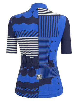 Santini Giada Optic Women's Short Sleeve Jersey - Royal Blue