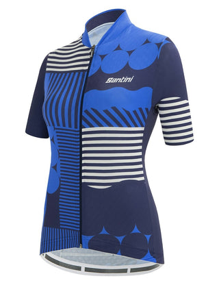 Santini Giada Optic Women's Short Sleeve Jersey - Royal Blue