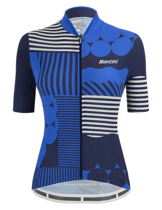 Santini Giada Optic Women's Short Sleeve Jersey - Royal Blue