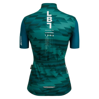 Santini Liege Bastogne Liege Design Women's Short Sleeve Jersey - Green