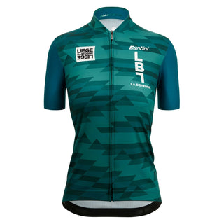 Santini Liege Bastogne Liege Design Women's Short Sleeve Jersey - Green