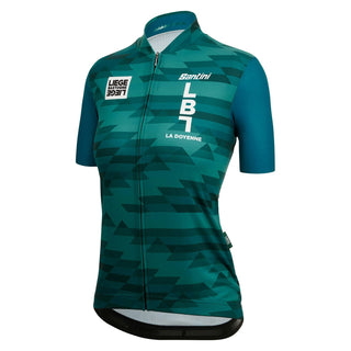 Santini Liege Bastogne Liege Design Women's Short Sleeve Jersey - Green