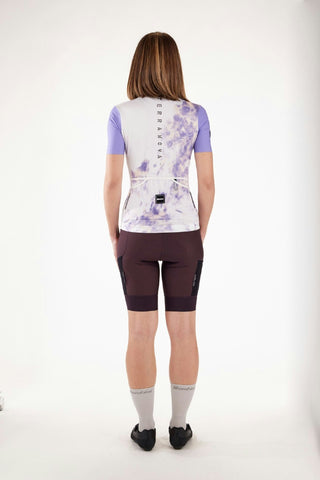Santini Marble Terranova Women's Shorts Sleeve Jersey - Lilac