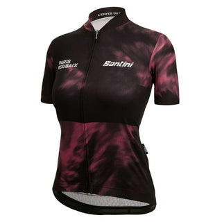 Santini Paris Roubaix Enfer Du Nord Women's Short Sleeve Jersey - Red/Black