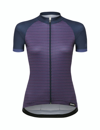 Santini Ritmo FZ Women's Short Sleeve Jersey - Nautica Blue