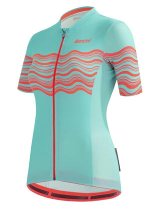 Santini Tono Profilo Women's Short Sleeve Jersey - Aqua