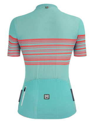 Santini Tono Profilo Women's Short Sleeve Jersey - Aqua
