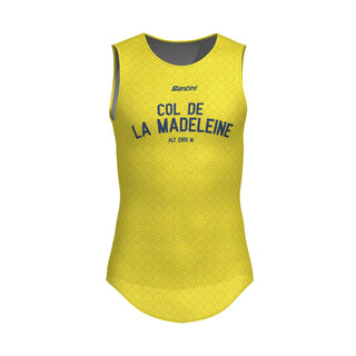 Santini TDF Col De La Madeleine Stage Baselayer - Yellow