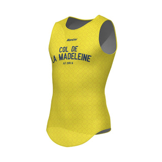 Santini TDF Col De La Madeleine Stage Baselayer - Yellow