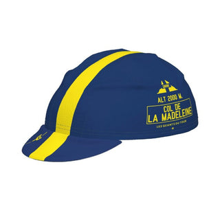 Santini TDF Col De La Madeleine Stage Cycling Cap - Blue/Yellow