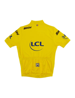 Santini Tour De France Kids Short Sleeve Leaders Jersey - Yellow